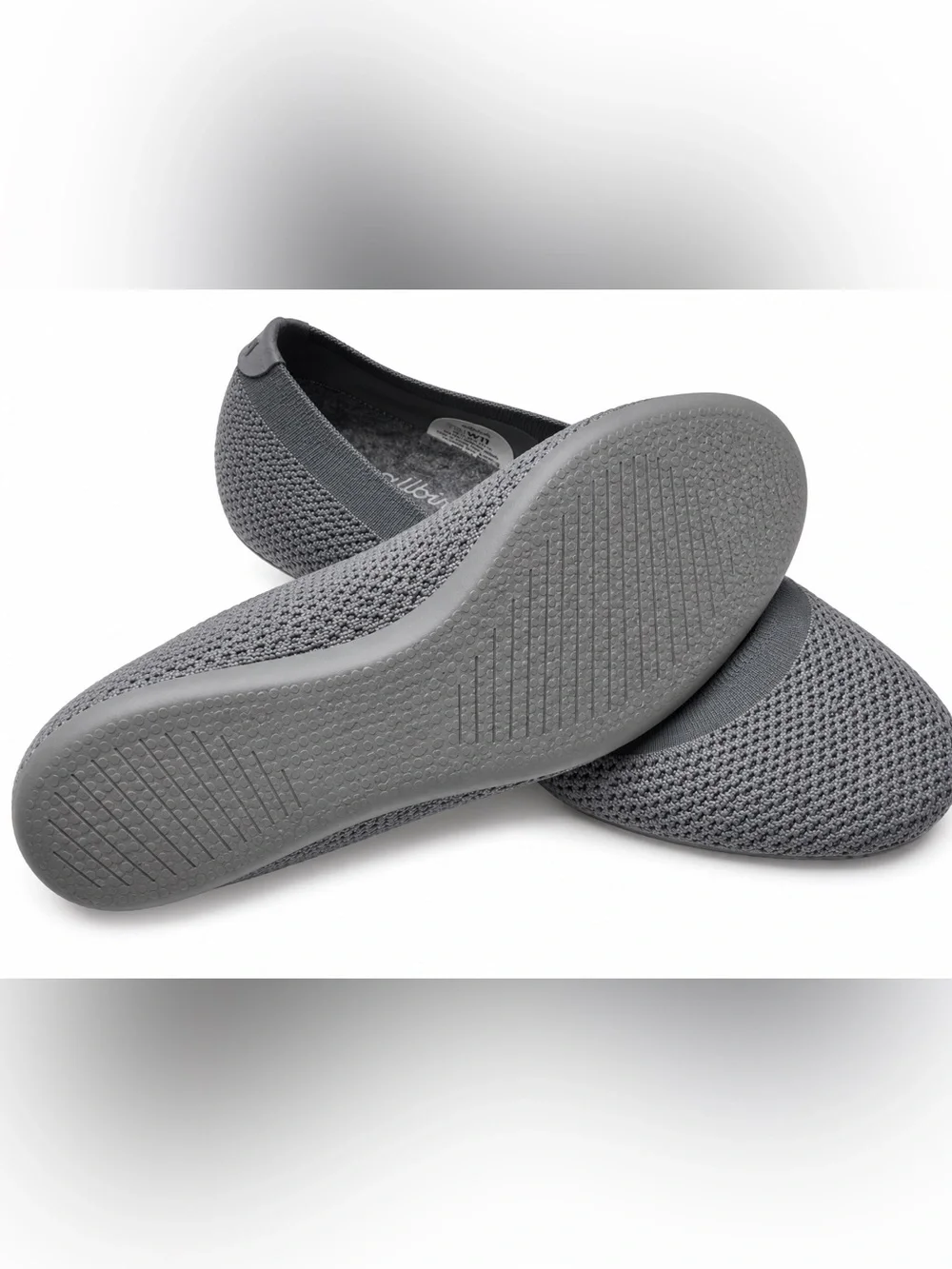 Allbirds Tree Breezer Knit Ballet Flats Grey Heather Women's Size 11